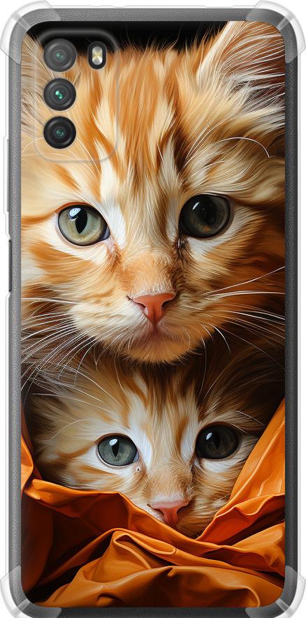 Чехол на Xiaomi Poco M3 Котики 2 (5664sp-2200-42517) Чехол на Xiaomi Poco M3 Котики 2 (5664sp-2200-42517)