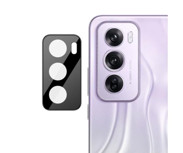 Защитное стекло 3D Tempered Glass на заднюю камеру для Oppo Reno12, Black
