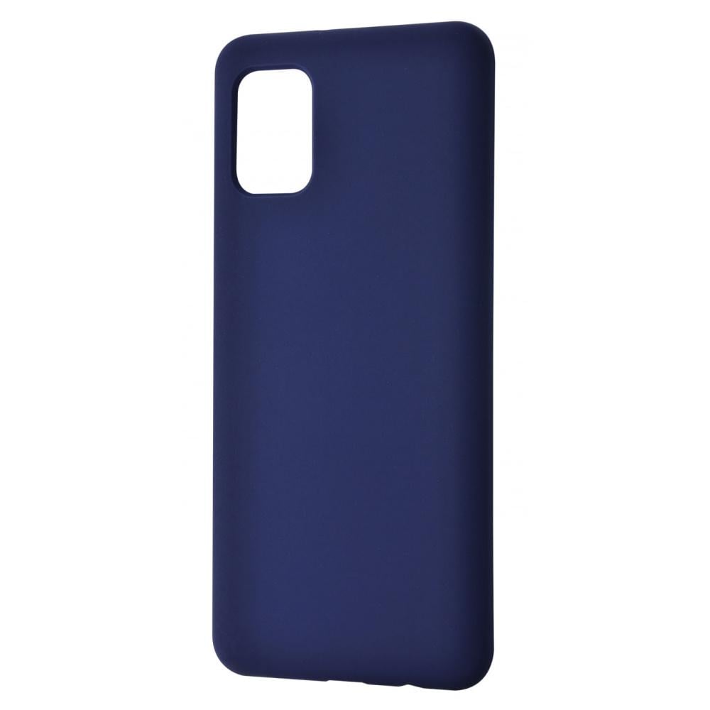 Чехол с мягкой подкладкой WAVE Full Silicone Cover Samsung Galaxy S20 Plus (G985F) темно-синий Синий