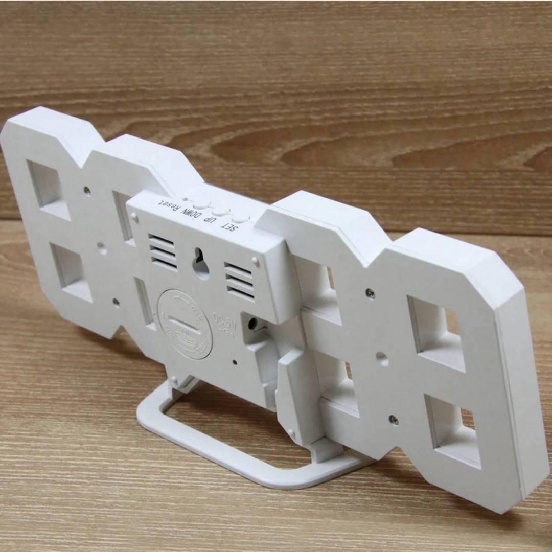 Часы настольные электронные 3D Bodasan с будильником термометром красная подсветка Белый (HL3D) - фото 6 Часы настольные электронные 3D Bodasan с будильником термометром красная подсветка Белый (HL3D) - фото 6