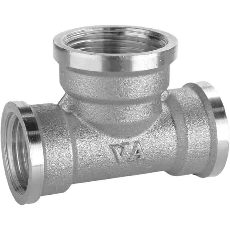 Редукционный тройник VA А0217А никелированный 1/2х3/4х1/2" (000027738)
