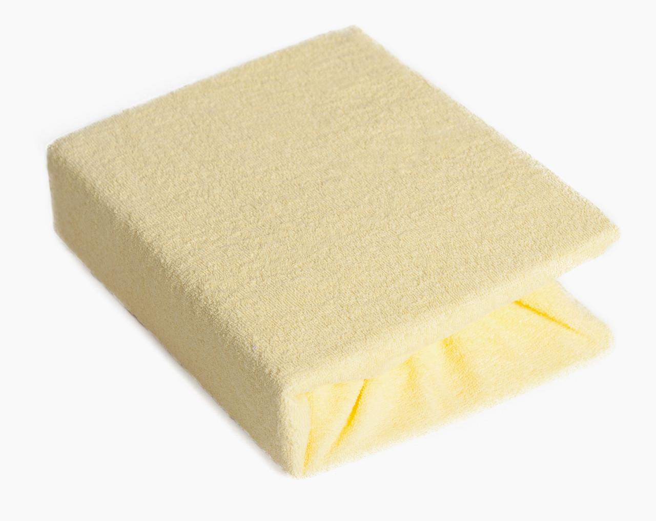 Простынь на резинке детская Twins 120x60 см махровая Желтый