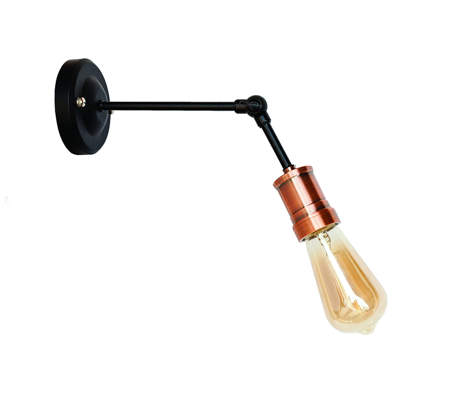 Бра Levistella Lofty с патроном AMP20 Черный/Медный (1963530672)