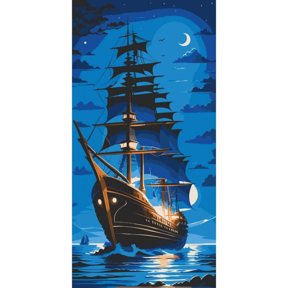 Картина по номерам ART CRAFT Жемчужина ночи 40х80 см лак (2987253334)