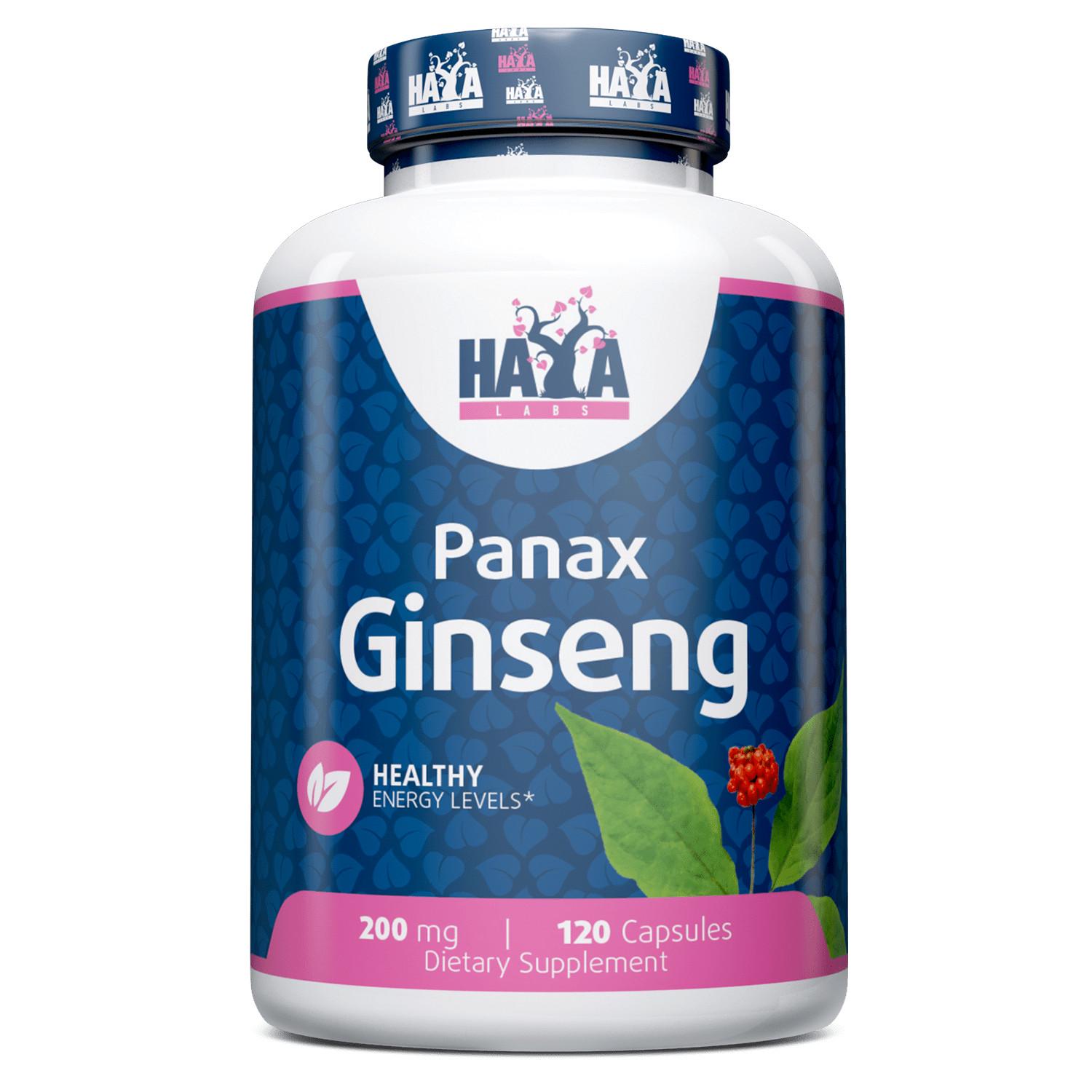 Екстракт женьшеню Haya Labs Panah Ginseng 200mg 120 caps