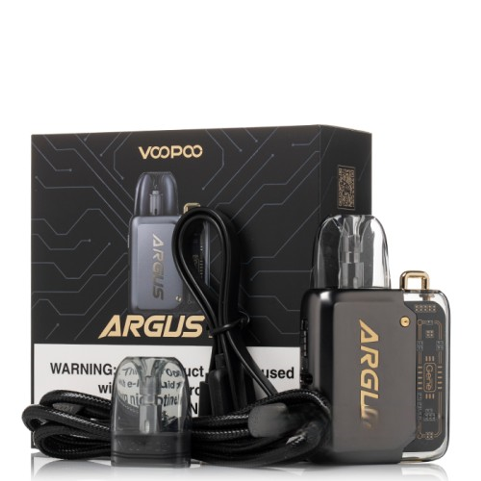 Електронна сигарета под-система Voopoo Argus P1 Pod 800 mAh 2 мл Kit Black (15147) - фото 5