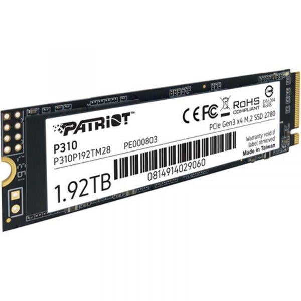 SSD-накопичувач Patriot P310 1.92TB M.2 2280 PCIe NVMe 4.0 x4 TLC (P310P192TM28) - фото 2