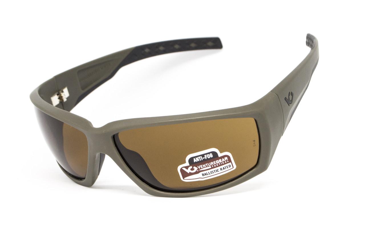Очки Venture Gear Tactical OverWatch Anti-Fog Коричневый в камуфлированной оправе (69961757983991)