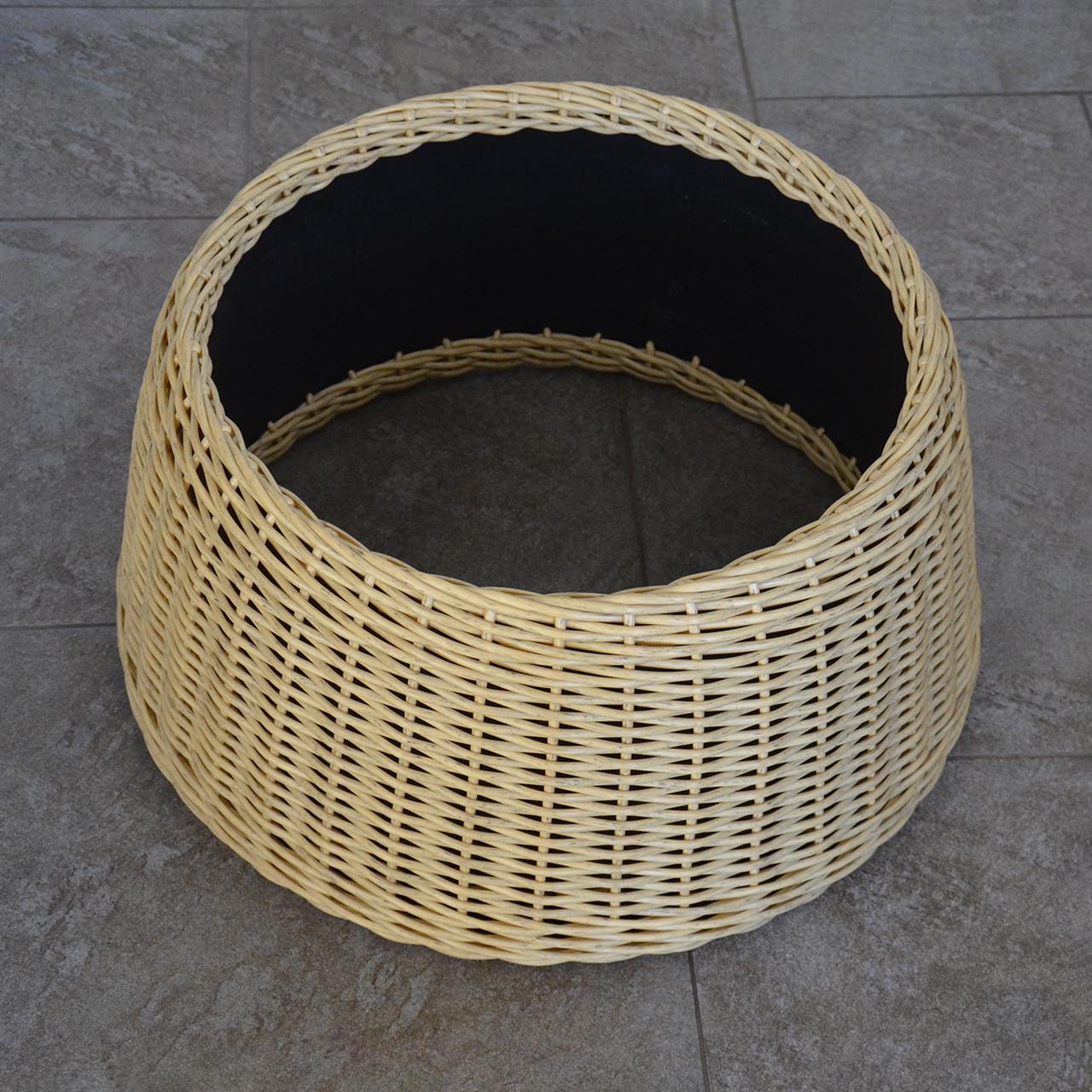 Подставка-юбка под елку плетеная из искусственного ротанга/ручной работы L Светлое дерево (23296061) - фото 3