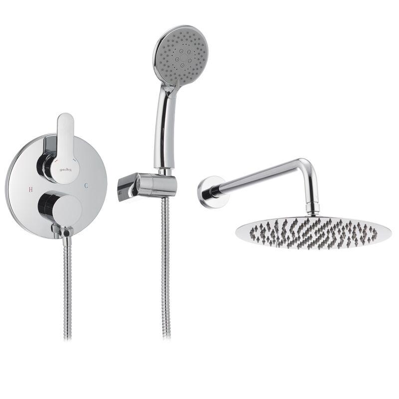 Душевая система со смесителем и тропическим душем IBERGRIF SQUARE M17122 IB0083