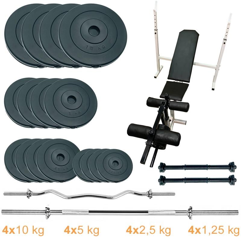 Лава для жиму з набором штанг і гантелей Newt Gym Scott Plus Set Pro 90 кг (NE-SKM-PL-SCP-90) - фото 8