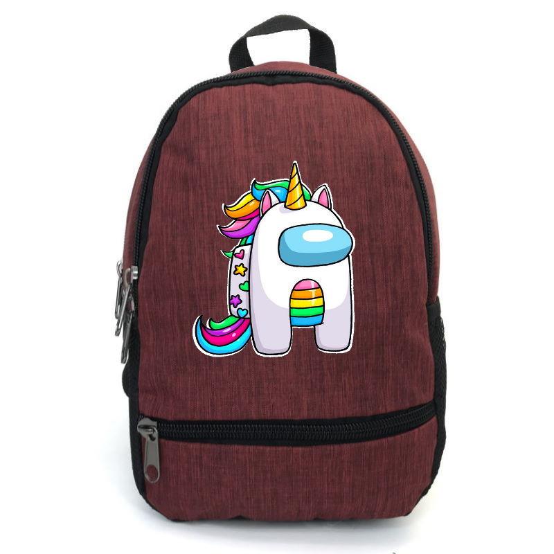 Школьный рюкзак подростковый Cappuccino Toys с принтом Among Us AMNG-0014 12,5 л Красный (1367213646)
