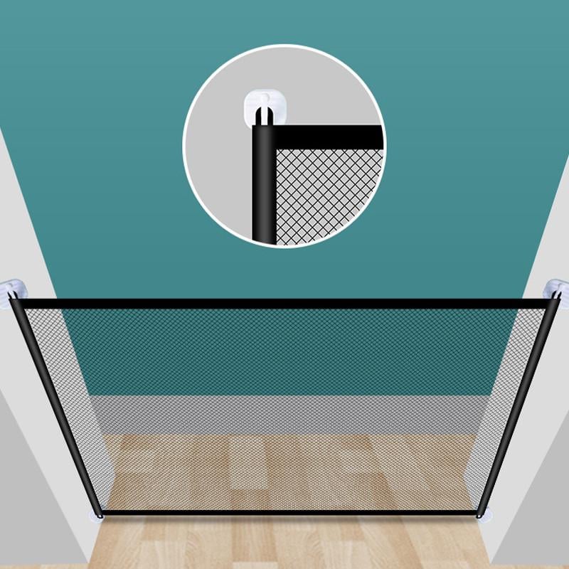 Перегородка-сетка на двери Lesko DT116 для животных и маленьких детей 180х72 см (22391948) - фото 4