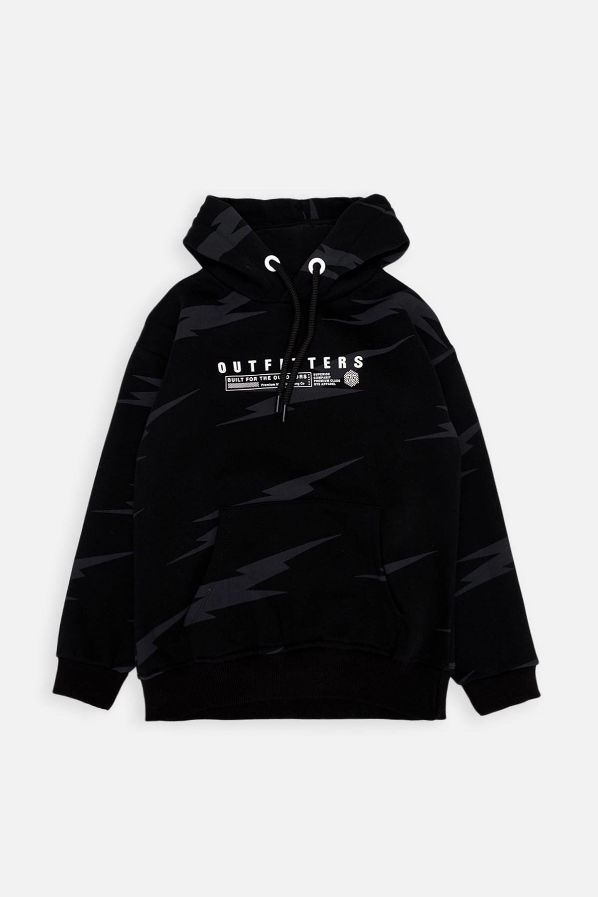 Худи для мальчика ЦБ-00252753 140 см Черный (28575838)