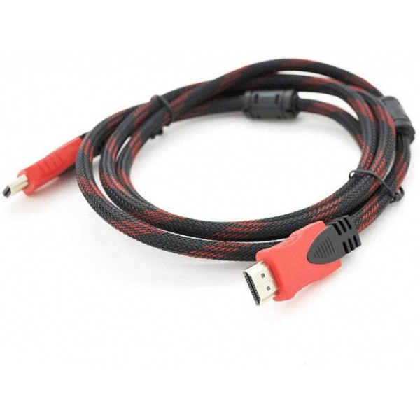 Кабель Merlion (YT-HDMI(M)/(M)NY/RD-3.0m/01066) HDMI-HDMI 3 м Black/Red