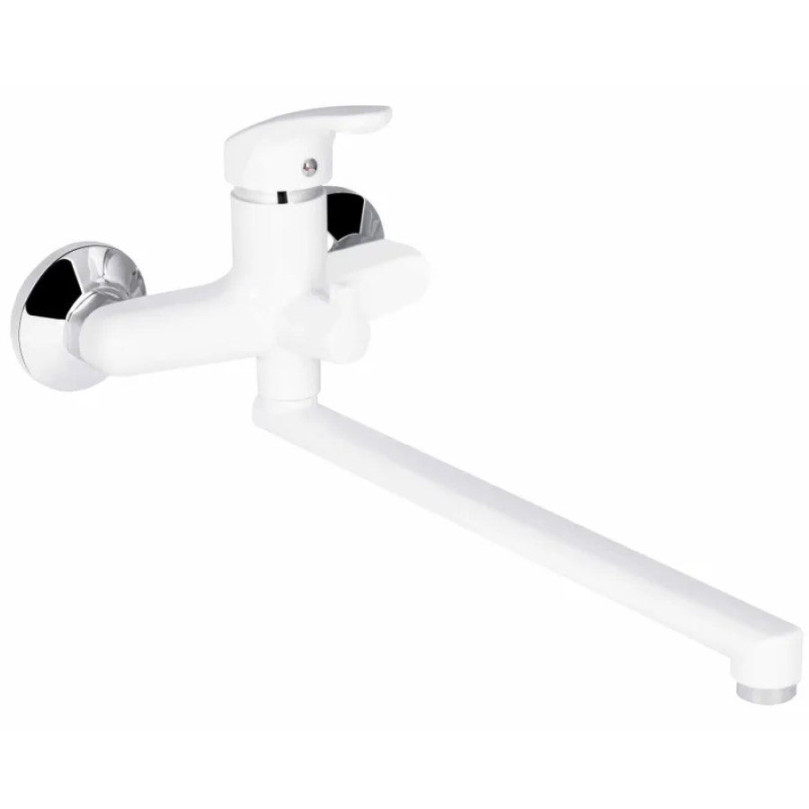 Смеситель для ванной однорычажный PLAMIX Afina-006 Euro White (PM0687) Смеситель для ванной однорычажный PLAMIX Afina-006 Euro White (PM0687)