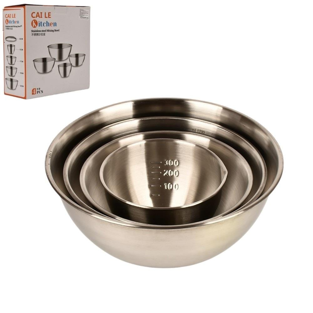 Миски SS 5 пр. 0,4/0,7/1,2/2,1 л (R93818) Миски SS 5 пр. 0,4/0,7/1,2/2,1 л (R93818)