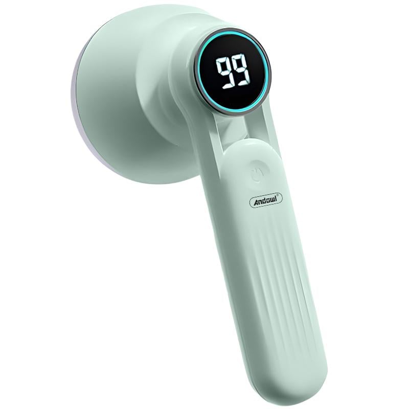 Машинка для видалення катишків з одягу Andowl Q-M91X1 акумуляторна бездротова з led дисплеєм зарядкою від usb Зелений (b870de7b) - фото 1