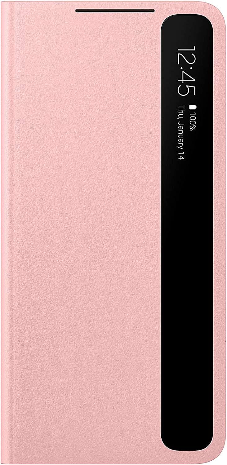 Смарт чехол книжка Samsung Galaxy S21 Plus SM-G9960 SM-G996 S-View Flip Cover (Clear View) Pink Розовый