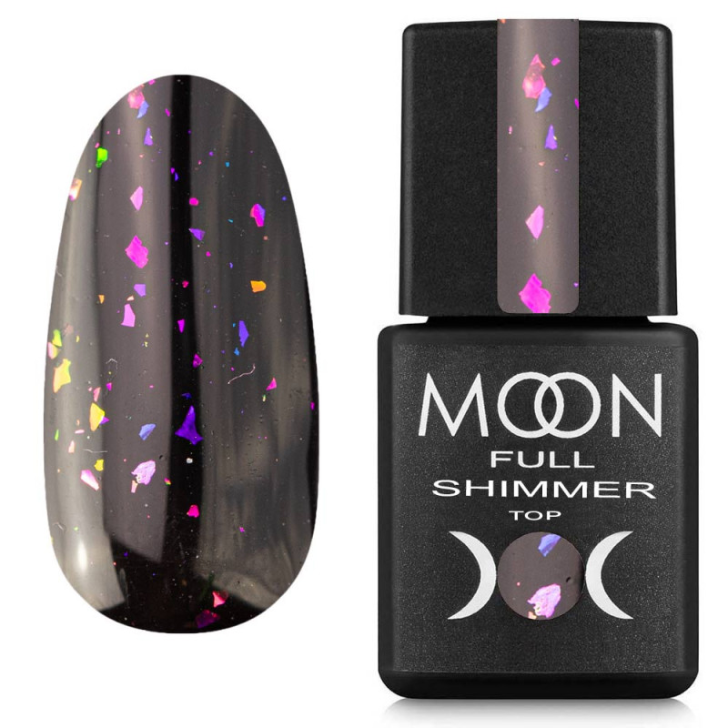 Топ для гель-лака Moon Full Shimmer Top №1032 без липкого слоя 8 мл