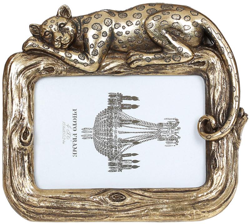 Фоторамка Гепард для фото 10х15 см Состаренное золото (BD-450-199)