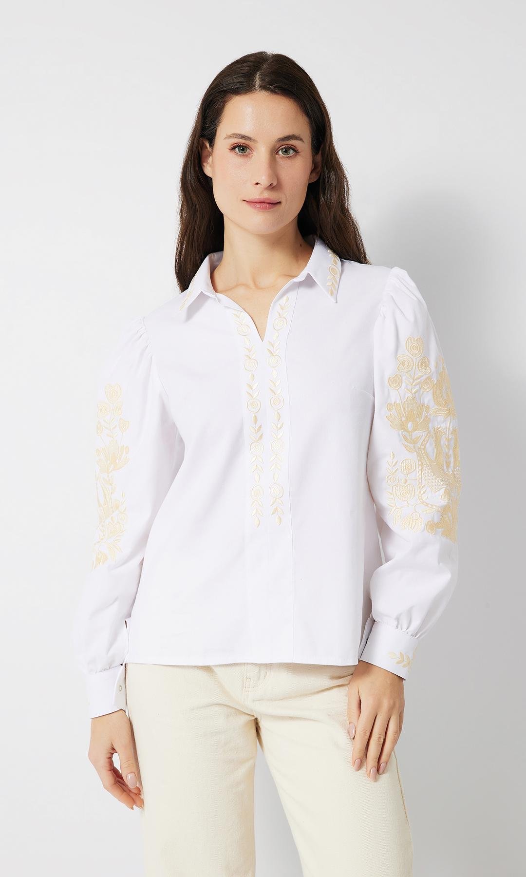 Вишиванка жіноча Вишиваночка р. 52 Білий (5110-1)