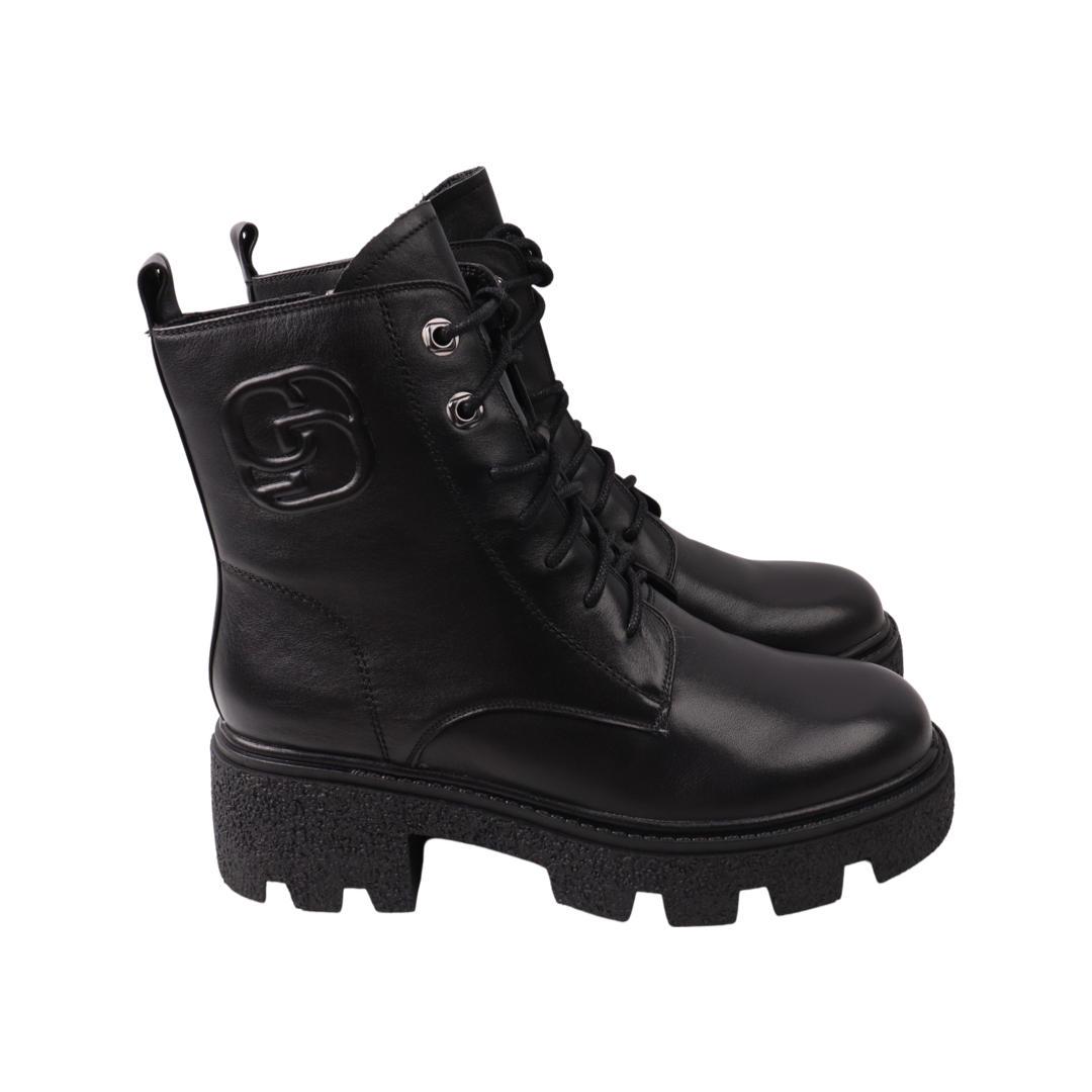 Ботинки женские Molka из кожи р. 36 Черный (184-22ZHC)