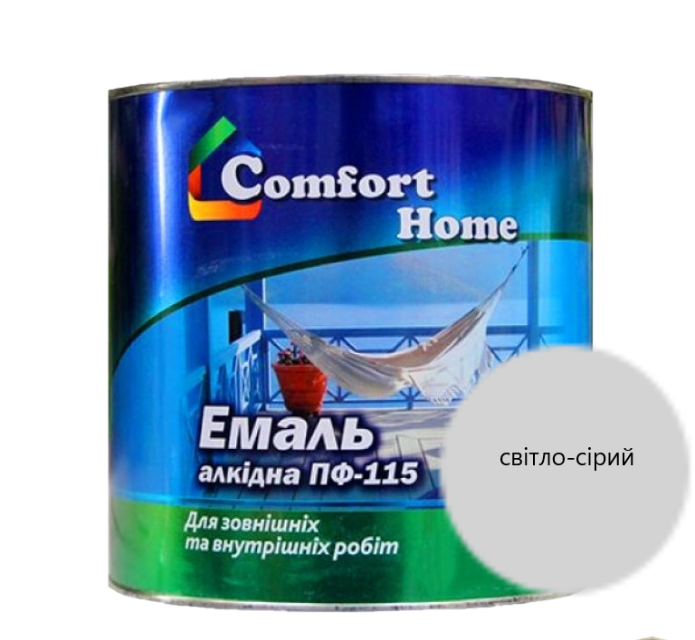 Эмаль алкидная Comfort ПФ-115 2,8 кг Светло-серый Эмаль алкидная Comfort ПФ-115 2,8 кг Светло-серый