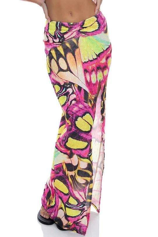 Спідниця літня максі Luli Fama S принт (L817G77)