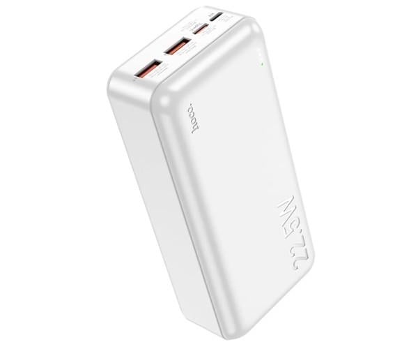 Батарея портативная Hoco J101B Astute Super Fast Charge 22,5W 30000 mAh White - фото 2 Батарея портативная Hoco J101B Astute Super Fast Charge 22,5W 30000 mAh White - фото 2