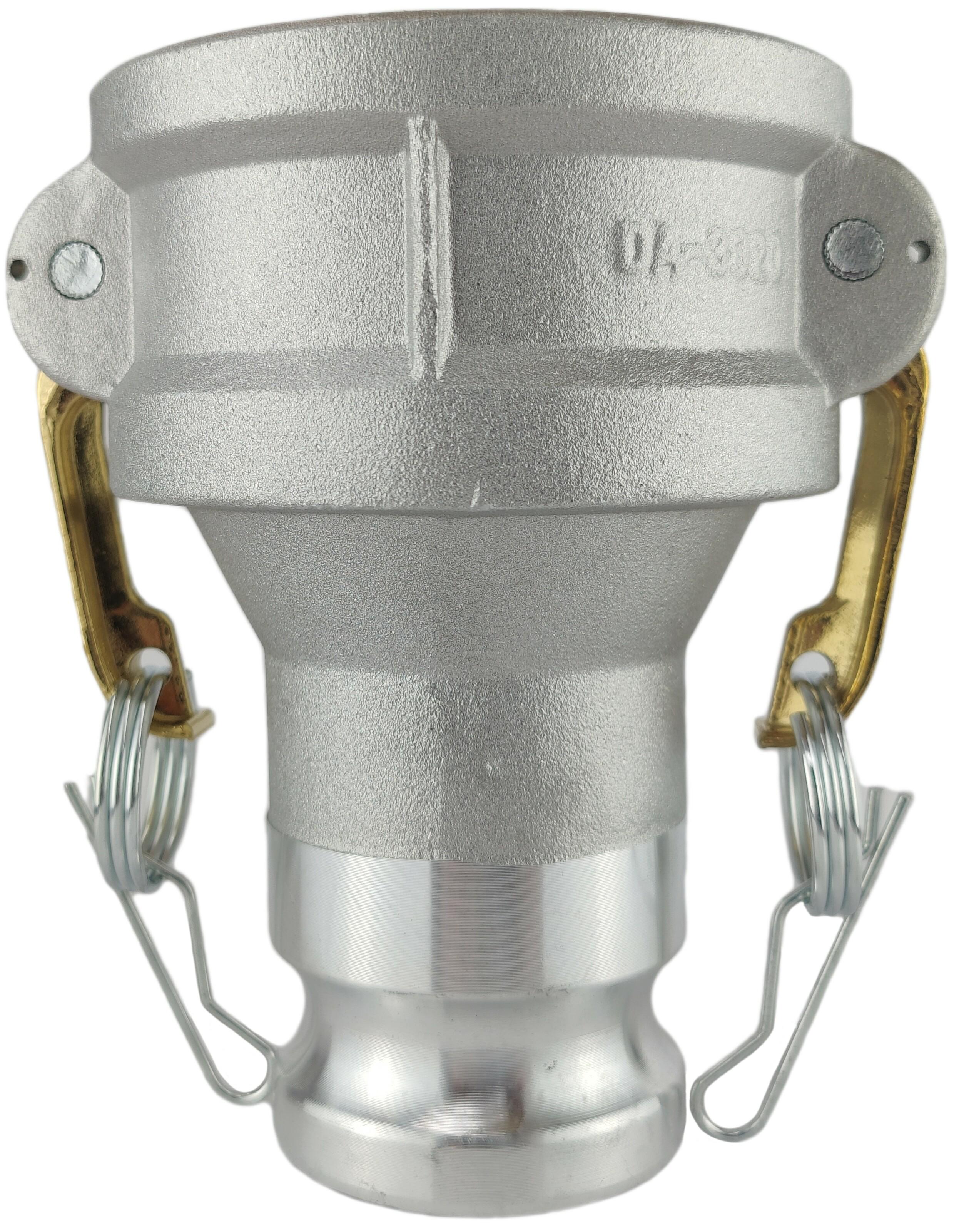 Адаптер camlock-AL DA3020 розетка 3" D300/camlock 75 ниппель 2" A200/camlock 50 (EE50323248)