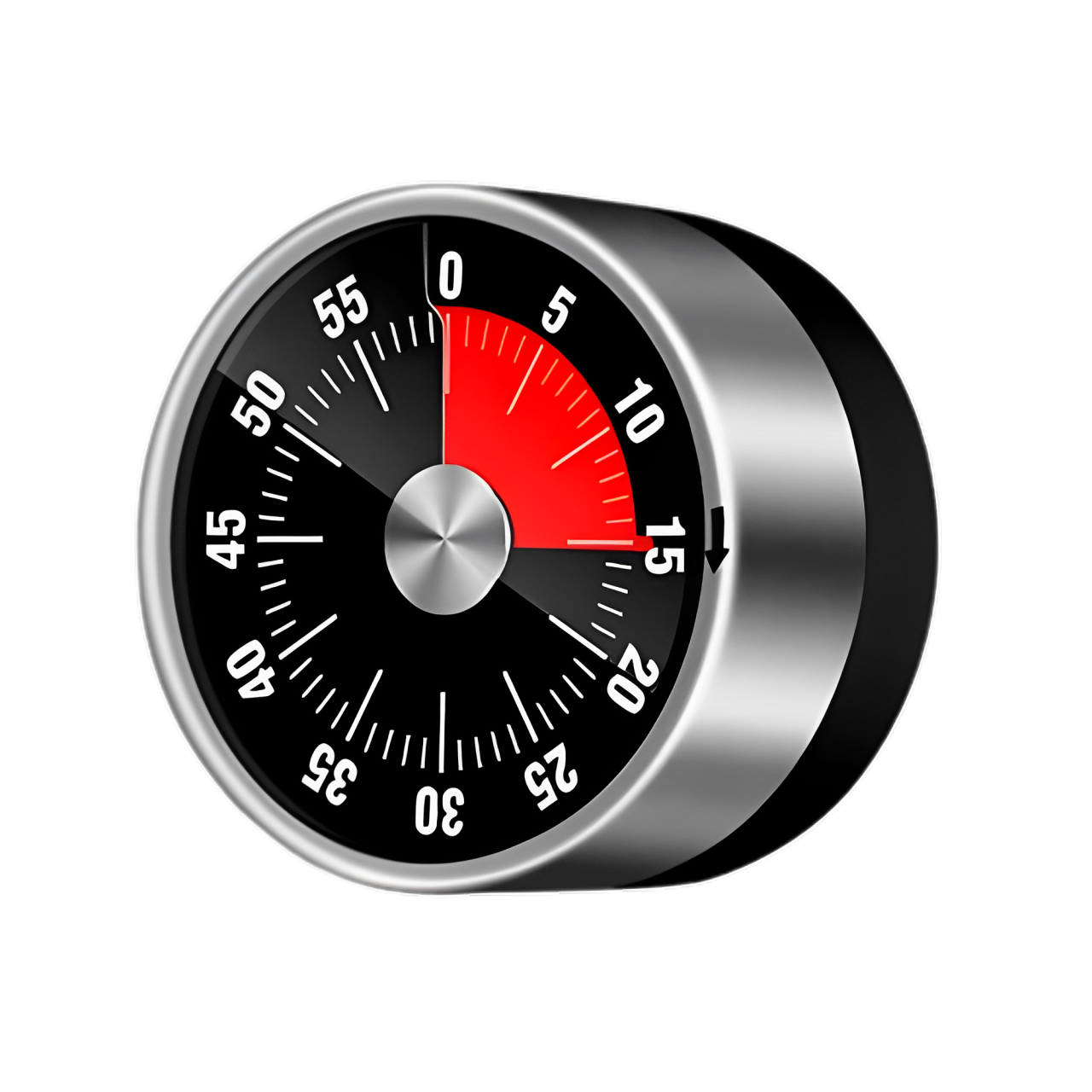 Таймер кухонный Magnetic Timer магнитный из нержавеющей стали Черный (592)