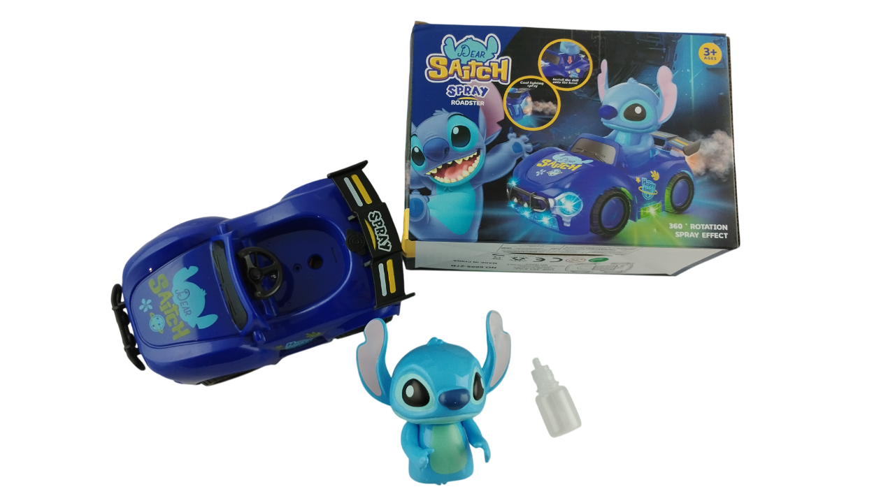 Машинка іграшкова Стич з підсвічуванням Синій (000029)