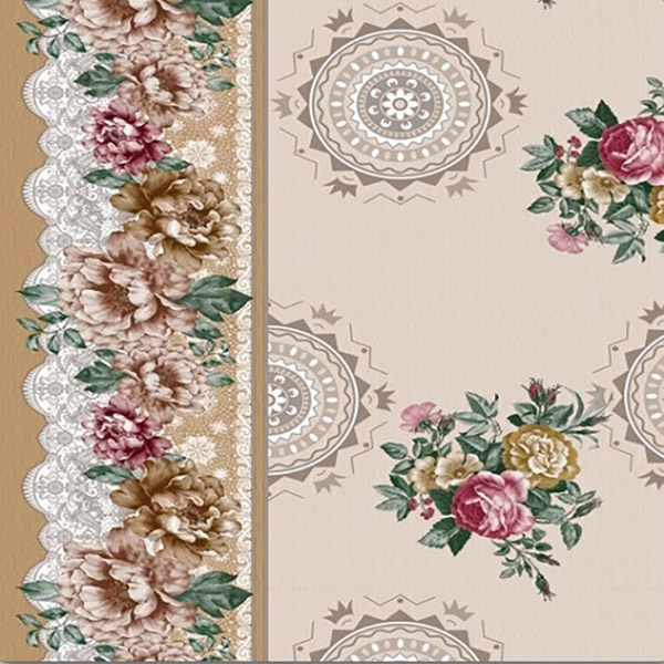 Клеенка ПВХ Stenson в рулоне на нетканой основе Premium уплотненная 1,37х25 м (MA-3472)