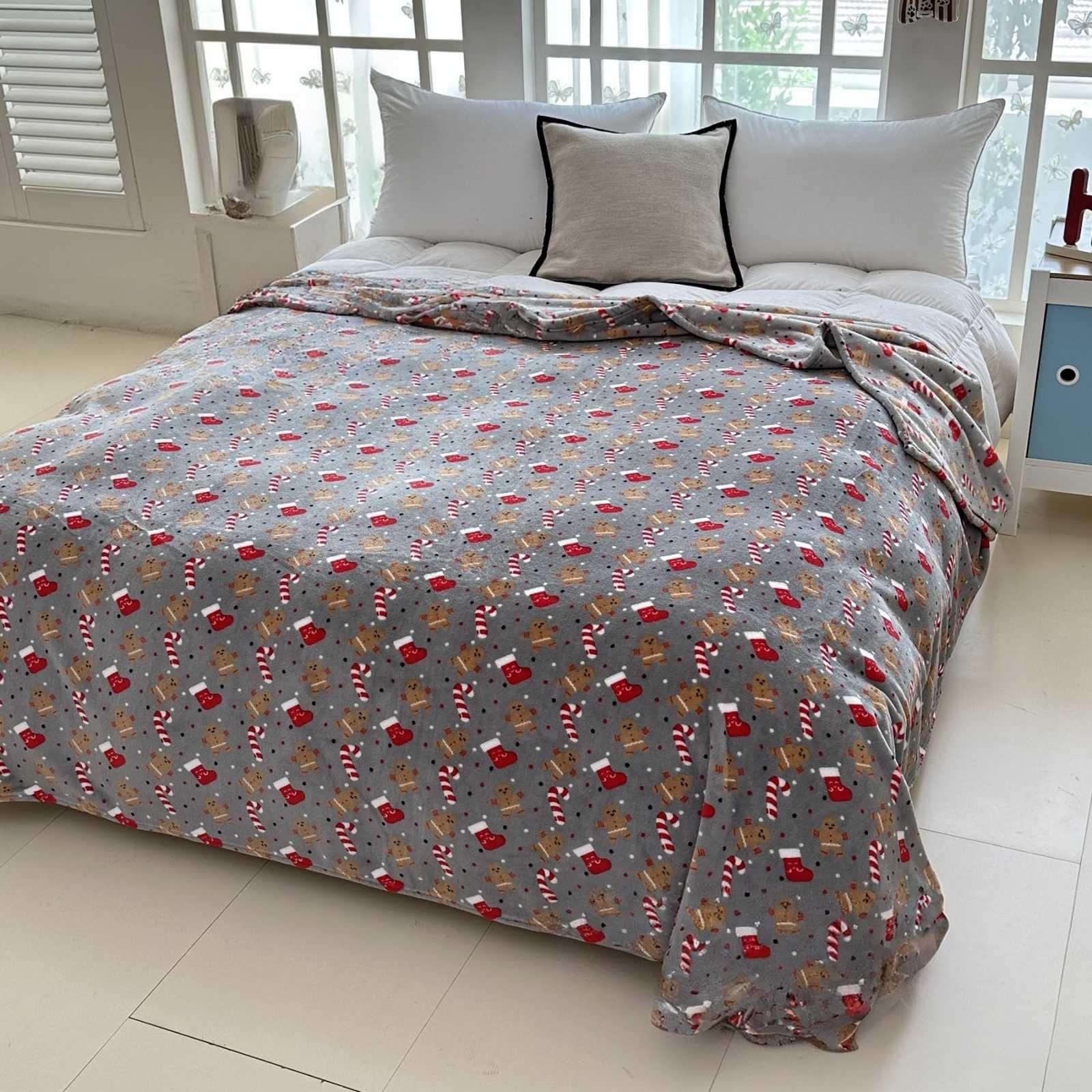 Покрывало-плед Велюр новогоднее 200x230 см (22332824)