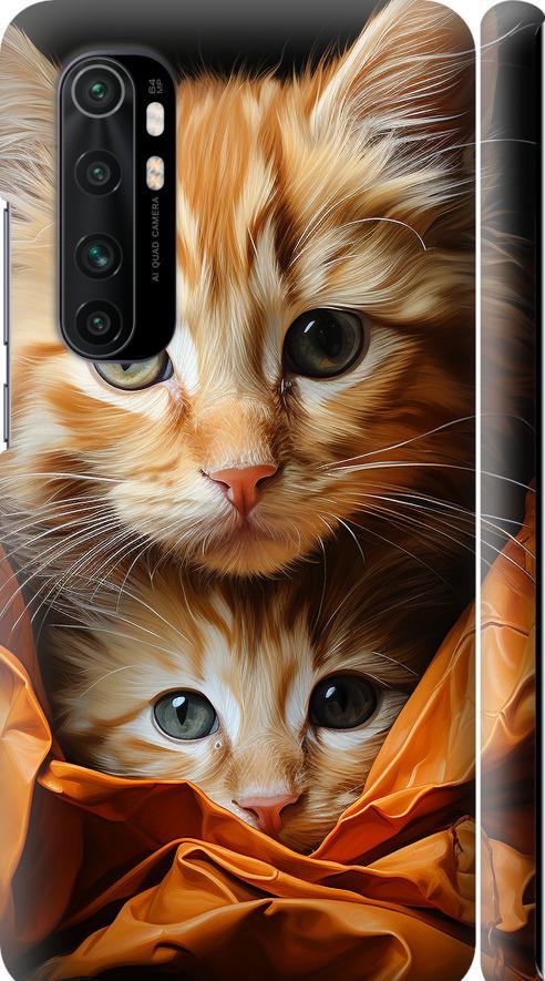 Чехол на Xiaomi Mi Note 10 Lite Котики 2 (5664m-1937-42517)
