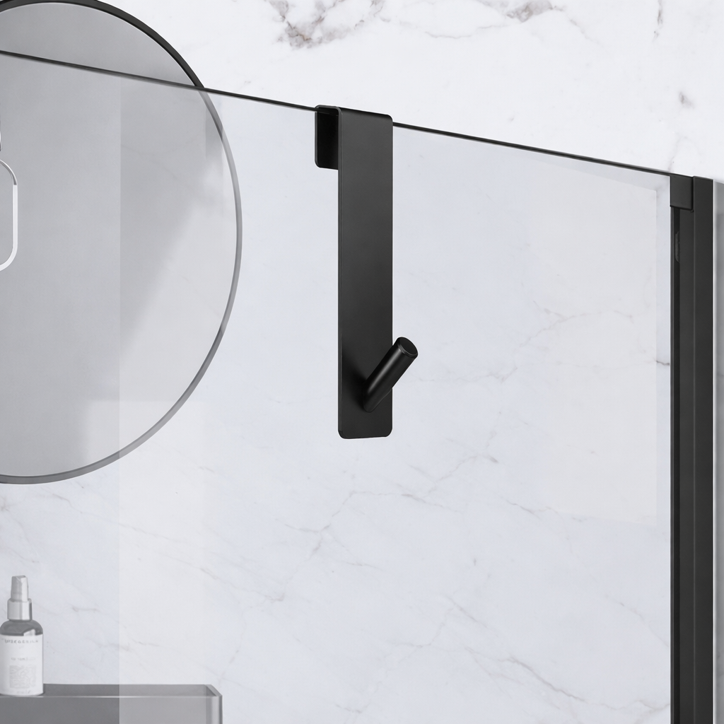 Крючок для душевой кабины 13 см Черный (23478690)