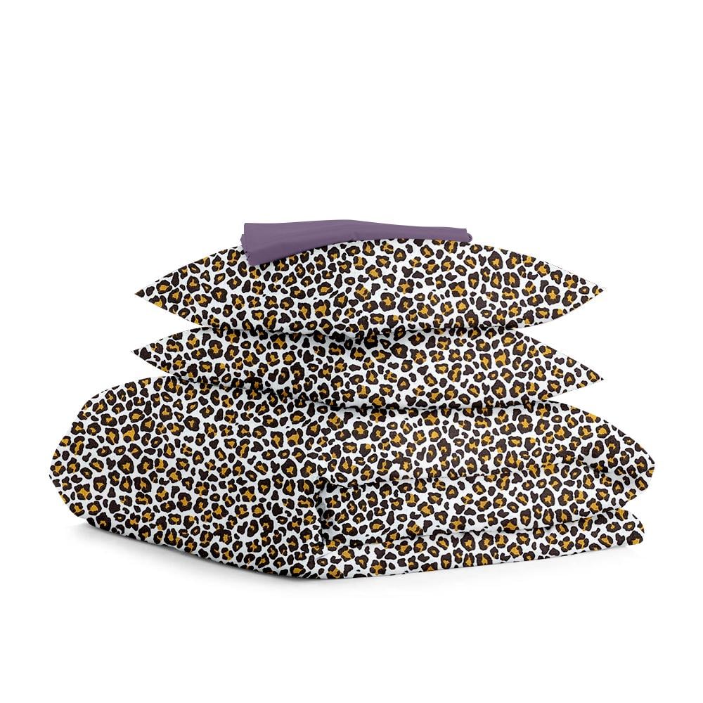 Постель двуспальная Cosas Leopard с простыней на резнике 180х220 см (4822052125786)