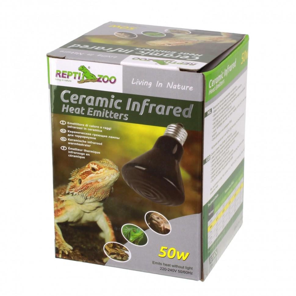 Лампа инфракрасная керамическая Repti-Zoo Ceramic Heat для рептилий 50W (RZ-DL275050B)