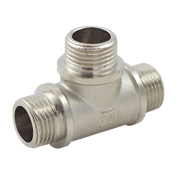 Тройник FADO S.r.l 1/2" ВЗЗ никелированная латунь (TK-T41)