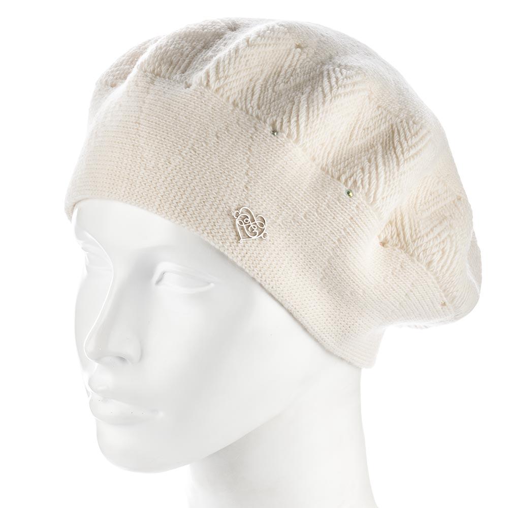 Берет женский Zolly ZH252 шерстяной двойной Ванильный (154097)