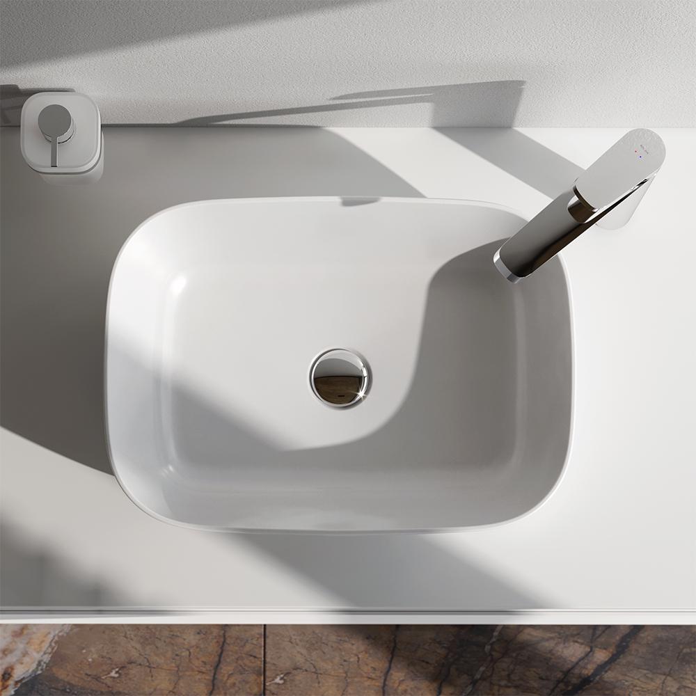 Умивальник накладний AM.PM Func MFAWCC10450WG 455x330x140 мм Білий (195779) - фото 3 Умивальник накладний AM.PM Func MFAWCC10450WG 455x330x140 мм Білий (195779) - фото 3