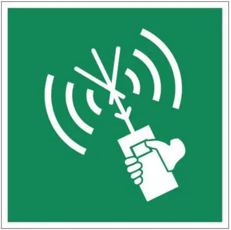 Знак Радиотелефон двусторонней связи в диапазоне VHF (д-9087)