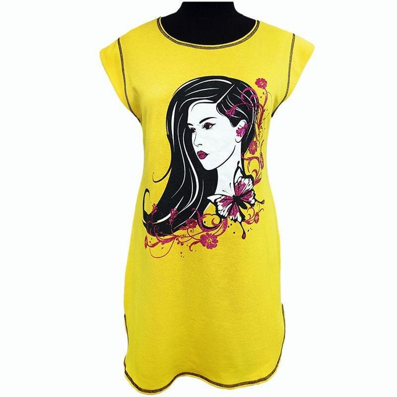 Туника женская летняя 84 р. 44/46 Желтый (1773559100)