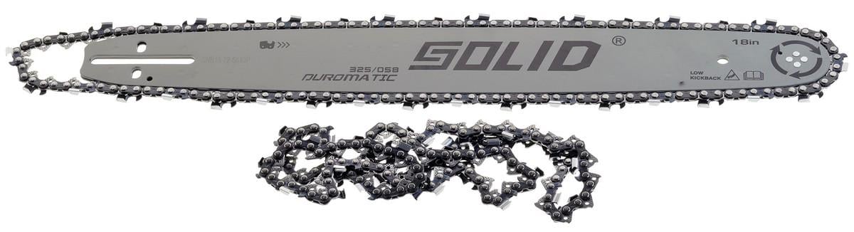 Шина для твердых пород Solid 18" 45 см/цепь 2 шт. 0,325" 36 зубов паз 1,5 мм (цепш915)