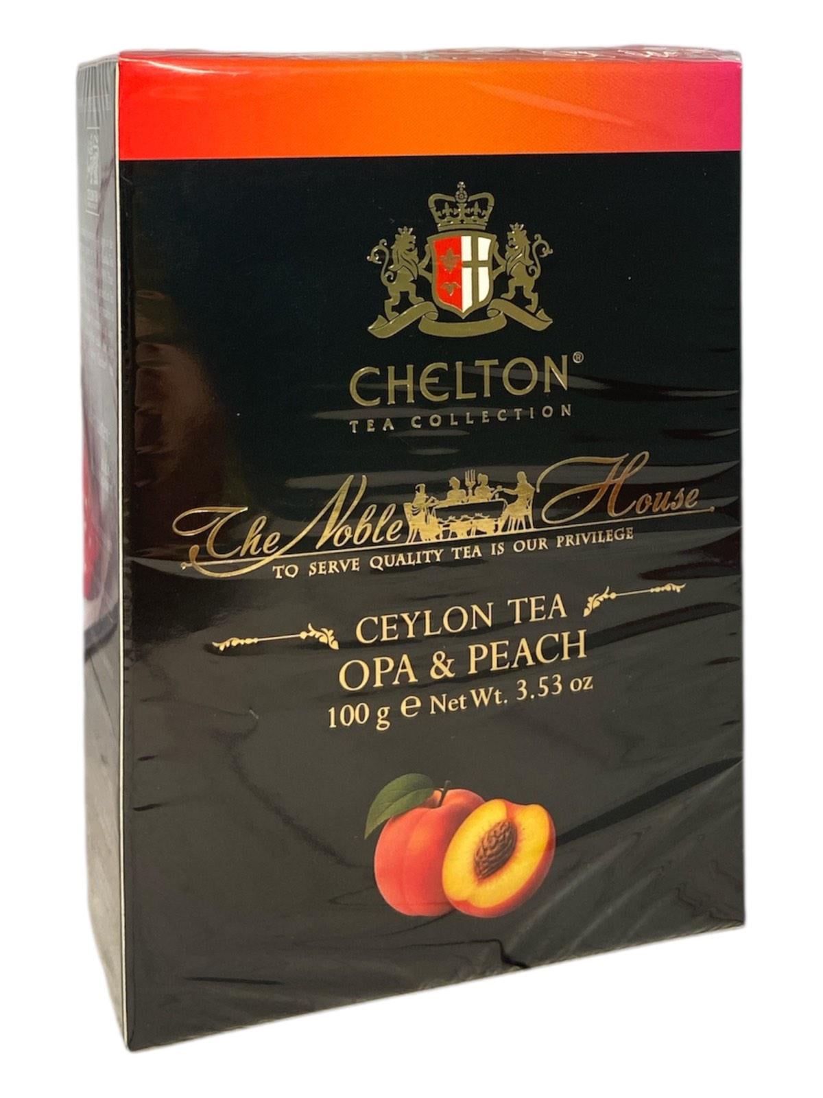 Чай черный Chelton Благородный дом Peach OPA с персиком 100 г (60951) Чай черный Chelton Благородный дом Peach OPA с персиком 100 г (60951)