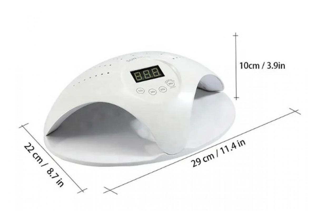 Лампа для сушки гелей и гель лаков с цифровым дисплеем Белый (SUN-669) - фото 4