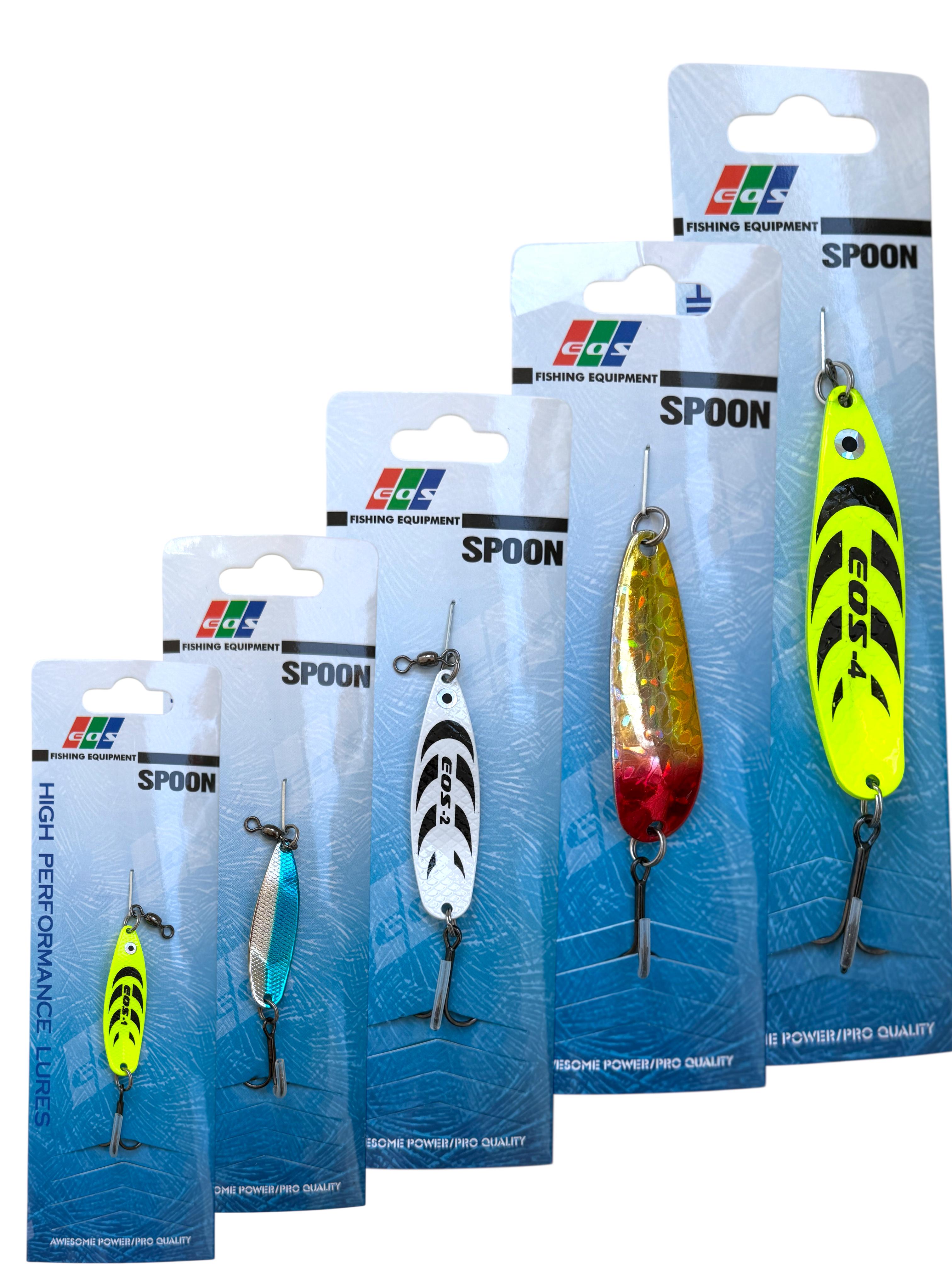 Набор блесен-колебалок EOS №8 для ловли хищной рыбы щука/судак/жере/окунь/форель 5 шт. 4/8/13/17 г (2258941259)