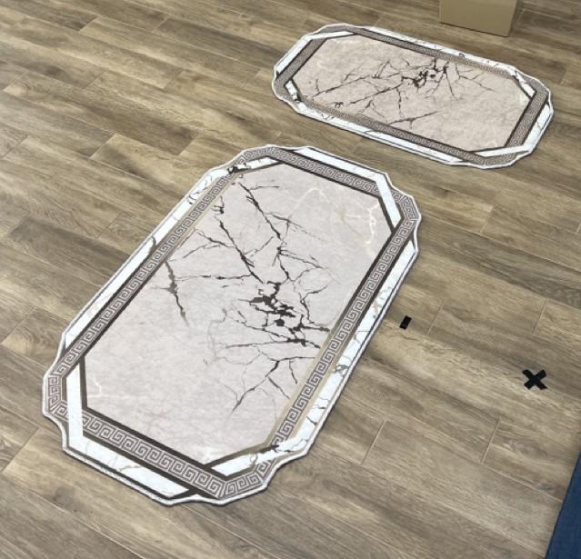 Набір килимів безворсові Gold Kilim на силіконовій основі з мікровелюру 50x80/60х100 см (1067)