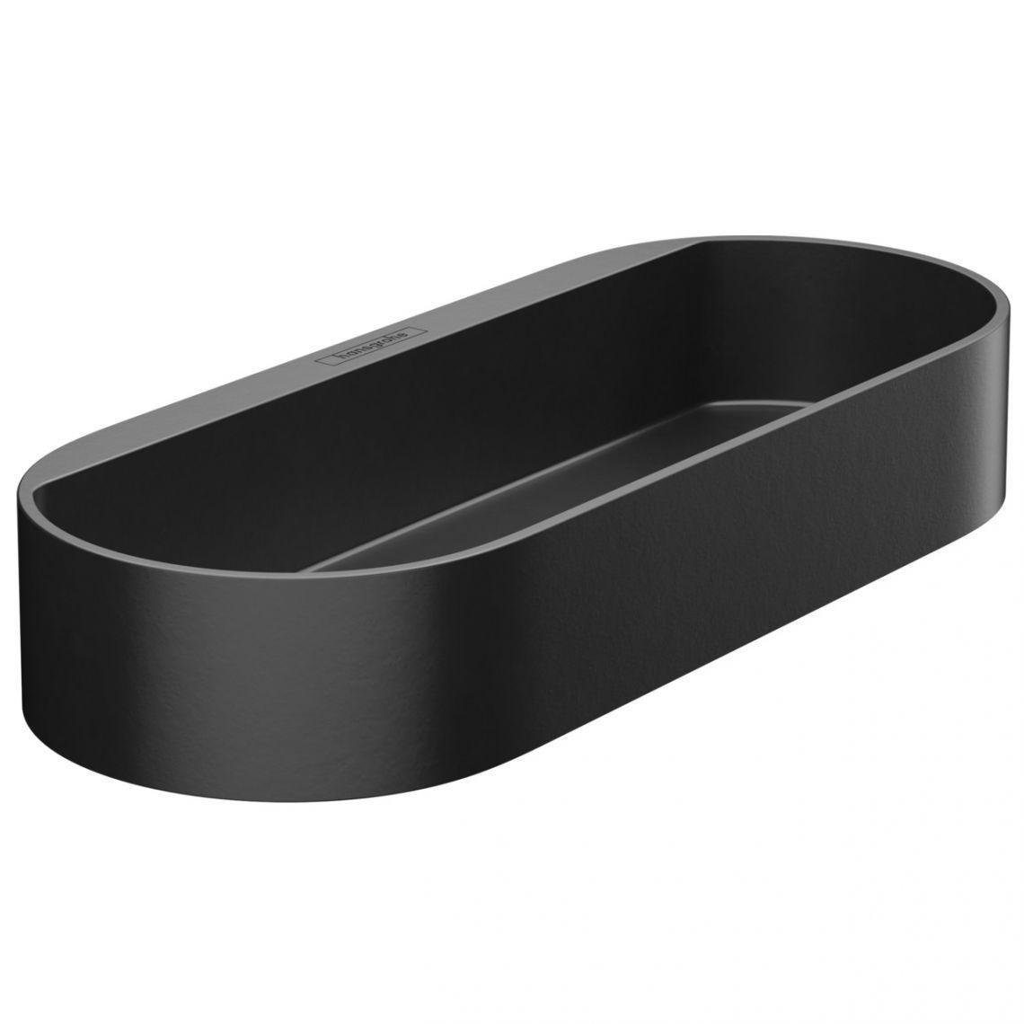 Полиця для ванної кімнати Hansgrohe WallStoris 25x10x3,9 см Black Matt (27913670)